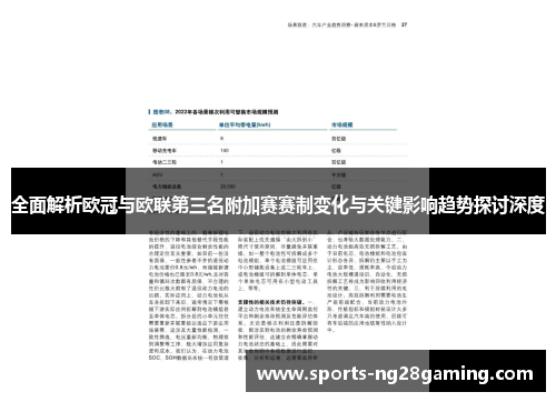 全面解析欧冠与欧联第三名附加赛赛制变化与关键影响趋势探讨深度